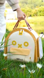 Purrpy High-Quality Expandable Pet Carrier Backpack | All Breed Comfort Fit | Dual Compartments | Easy Access Travel Bag