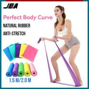 JBA Resistance Band For Women 36lbs Natural Rubber 200CM Length Yoga Strap Elastic Durable Yoga Band