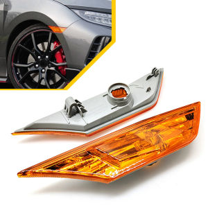 Car Front Bumper Side Marker Lamp Signal Light Housing Reflector for Honda Civic Coupe Sedan 2016 2017 2018 2019 2020 2021