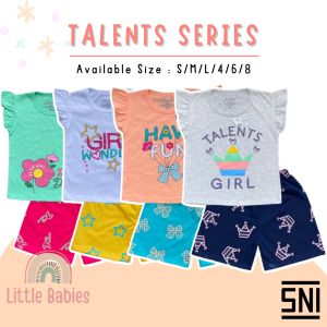 SETELAN BAJU ANAK CEWEK 1-8 TAHUN "TALENTS SERIES" / SETELAN BAJU ANAK KELFI