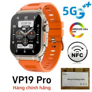 Đồng Hồ Thông Minh VP19 Pro Với Cảm Biến Vân Tay Touch ID Màn Hình AMOLED 2.29 Inch Camera Xoay 8MP GPS WiFi NFC Hệ Điều Hành Android S11 Plus Chức Năng Theo Dõi Sức Khỏe Đo Nhịp Tim