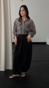 OFEYA - Cassia Sheer Shirt - Kemeja Sheer Wanita Casual