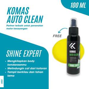 Pengkilap bodi motor isi 100ml bonus spons aplikator