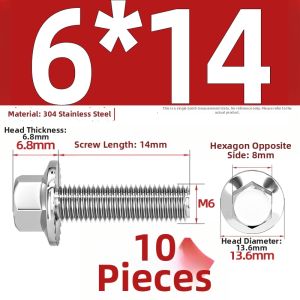 TIANZHUOJINSHU | Non-slip Flange Hexagon Bolts