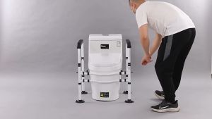 COD+Local DeliveryFoldable Toilet Sucker Armrest Free-Assembly Toilet Safety Suckers Frame Strong Stability Bend Toilet Armrests With Elderly Toilet Chair Anti Slip Suction