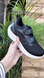 WIJAYA - Sepatu Anak PRO ATT TGZ 895V 31- 34 / Sepatu Sekolah Hitam / Sepatu Perekat Anak fashion /Sepatu Anak