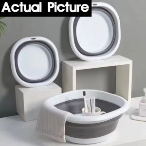 Silicone Basin Washable Basin Foldable Portable Wash Basin Laundry Basin for Travel and Home