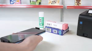 New SYBLE Mobile Phone Clip Barcode Scanner Reader Bluetooth Wireless 1D 2D QR Phone Clamp Scanner