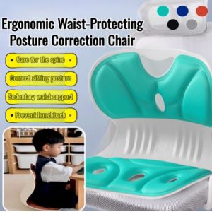 Ergonomic Lumbar Cushion Office Seat Cushion Lumbar Support Posture Correction Cushion Memory Foam Back Cushion Waist Support Seat