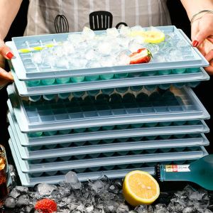 60-96Grids Ice Maker Mold Tray Stackable Silicone Freezer Ice Mold Tray DIY Honeycomb Ice Hexagonal Cubes Mold Easy-Release