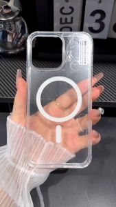 เคส Magsafe เคสใสกันกระแทก แม่เหล็กชาร์จไร้สาย Magnetic for iphone13 15PROMAX by.JDo Vision