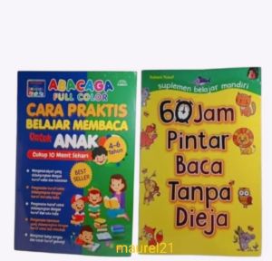 paket buku 60 jam pintar baca tanpa dieja + abacaga