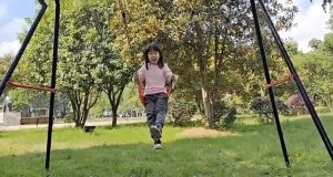 Kids Outdoor Swings Sets Heavy Duty Chain Plastic Coated Playground Swing Set