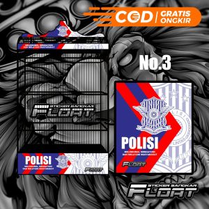 STIKER DECAL SANGKAR KANDANG BURUNG KOTAK REPLIKA GEPENGAN KOHSAN DIAMOND MOTIF POLISI