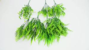 1/3pcs Artificial Plants Plastic Persian Fern Leaves Home Table Wedding Balcony Decora Flowers Arrangement Bridal Bouquet Gifts