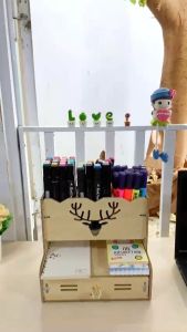 Kệ đựng bút bằng gỗ để bàn tiện lợi HV12