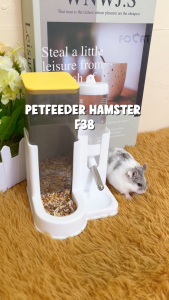 FOCAT Tempat Makan Minum Hamster F38 Dispenser Anabul / Pet Feeder Otomatis 2IN1