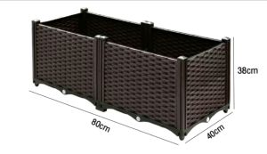 Balcony planting box combination flower box deepened flower pot enlarged vegetable box square plastic vegetable box