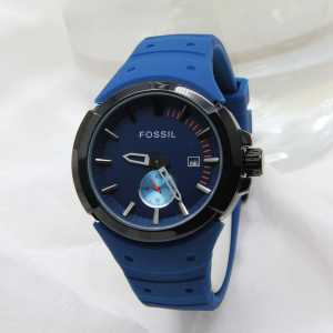 Jam Tangan Wanita Fo55il Chrono Karet Rubber Mewah Fashion Terbaru Elegan