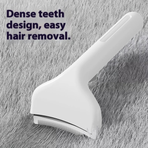 Pet Deshedding Brush with Curved Blade - Detangling Comb for Cats and Dogs Thinning knife Reduce Shedding