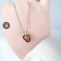 Kalung Rantai Tipis Love Kait Permata Titanium Perhiasan CXA25062401. 