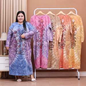Longdress Jumbo Super & Kaos Abstrak Halus 130 cm