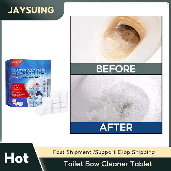 Toilet Bowl Cleaner Tablet Remove Urine Yellow Dirt Toilet Descaling Deodorizing Bathroom Tank