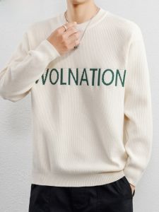 HENGYUANXIANG | Casual Loose Mens Round Neck Knitted Sweater Autumn Winter Fashion City Style Comfortable Fit Thickened Long Sleeve Top