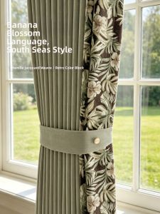 Vintage Southeast Asian Style Luxury Full Blackout Curtains