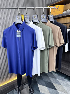 Ice Silk No Ironing! No Trace Adhesive! Summer Men Export Pure Color Business Casual All-Match Short-Sleeved Shirt Shirt