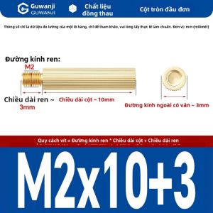 GUWANJI | Ống Đồng Ren M2 Hai Lớp Tròn