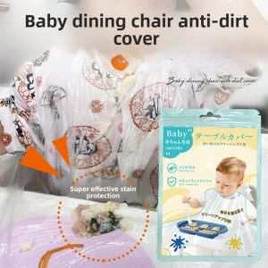 Disposable Baby Feeding Chair Mat Waterproof Oilproof Dirty Proof Child Eating Mat Baby Feeding Protector Child Feeding Mat