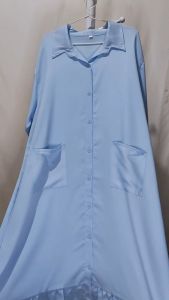 Velove Long Tunik Wanita Jumbo LD 130 Size 4XL Warna Biru Muda