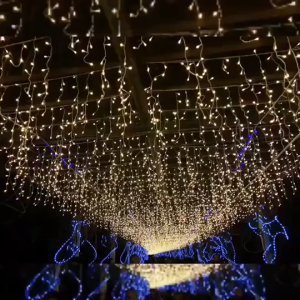 STARZ - 3 Meter x 1 Meter Led Fairy Splash Proof Led Fairy Curtain Lights  Wedding Festive Back Drop Lighting Decorations  Lampu Raya