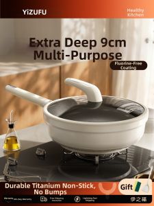 YIZHIFU | Non-Stick Uncoated Titanium Frying Pan