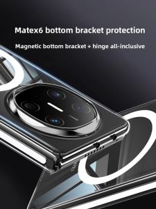 COUNTLESS | Huawei MateX6 Phone Case Ultra-Thin Transparent Magnetic Suction Full-Coverage Anti-Fall Protective Cover Collectors Edition Foldable Screen High-End Minimalist Design For Men And Women