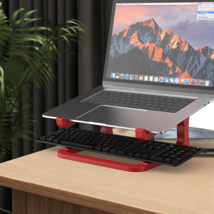 Ergonomic laptop stand with keyboard stand - portable desktop lift suitable for MacBook PC tablet - sturdy