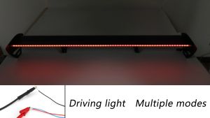 Spoiler Balap Sayap Bagasi Belakang Aluminium Dapat Disesuaikan Penetasan Universal dengan LED