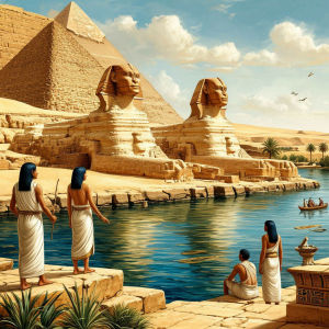 Huacan 5D DIY Diamond Painting Ancient Egyptian Pyramids Diamond Embroidery Landscape Set Decorative Paintings