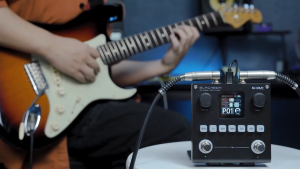 Minsine M-VAVE BLACK BOX Portable Guitar/Bass Multi-Effects Processor with 80 Presets Bluetooth TANK-G TANKB
