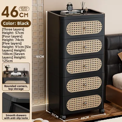 MMZECE | High Capacity Aesthetic Multi-tier Movable Storage Cabinet