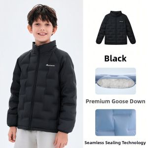 BOSIDENG | 4-Proof Premium Goose Down Kids Hooded Warm Short Jacket