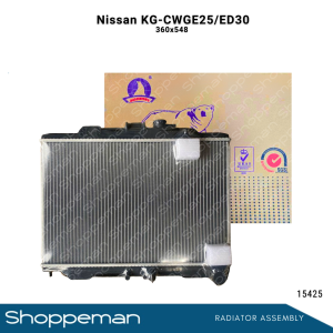 15425 UNIVERSAL NISSAN KG-CWGE25/ED30 RADIATOR ASSEMBLY M/T 360x548x36mm PA36 2ROWS