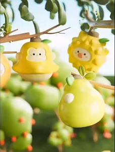 Đồ Chơi Con Quay Robot Trái Cây Đáng Yêu Nhiều Mẫu Kèm Dây Đeo Móc Khóa Balo Đáng Yêu