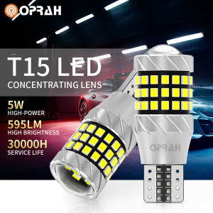 ✅OPRAH T15 W16W Parking Light 57SMD W16W LED Signal Light Contact Reverse Light Bulbs for Car and Motorcycle