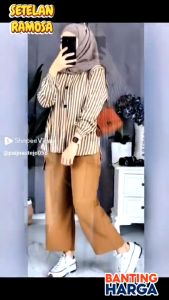 Setelan salur cargo kancing busui friendly terbaru