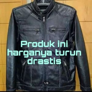 Jaket Kulit kambing selembut kulit domba Model Sulam. (Garansi 100% uang kembali jika jaket bukan kulit).