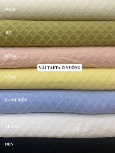Vải Gấm Tafta Ô Vuông