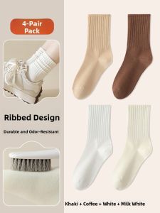 JINGCHI | Thick Cotton Socks for Women Long Tube
