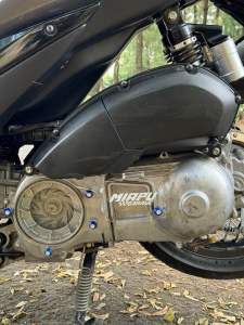 Cover cvt aerox old & lexi tebal 5 mm bening transparan free baud